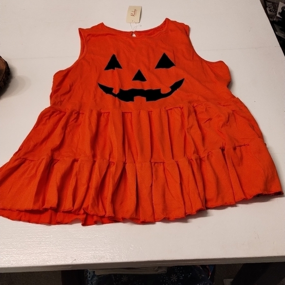 NWT Roshop HALLOWEEN  pumpkin tank top XL - Picture 3 of 9